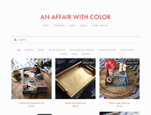 Tablet Screenshot of anaffairwithcolor.com